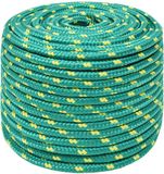 vidaXL Multifunctioneel touw 12 mm 250 m Groen PP