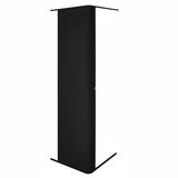 MonsterShop Oprolbare douchedeur camper - zwart - 200x60 cm - met 2 sleutels