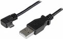 StarTech 0.5 meter Micro USB oplaad en sync kabel - Haaks rechts