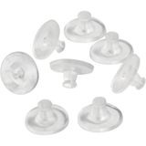 Creativ company CC Oorbel Achterkantjes 10 mm Transparant 20 stuks