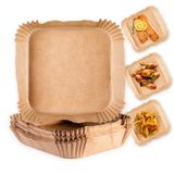 GOURMETmaxx bakpapier voor heteluchtfriteuses (2-5 liter) - 50 stuks