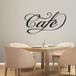Sticker mural café - 147x273 cm - Noir