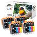Canon Cartouches d'encre pour Canon PGI-525 CLI-526, 20 pièces, format XL