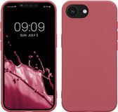 kwmobile telefoonhoesje donkerroze TPU voor Apple iPhone 17e / iPhone 16e