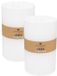 Atmosphera Bougie cylindrique / bougie pilier grande - 2x - blanc - 3 mèches - 14 x 23 cm - 160 heures de combustion