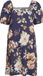 VILA VISOPA S/S SQUARE NECK ROBE Bleu marine
