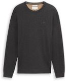 Tom Tailor Pull en coton - Taille XL - Gris chiné noir