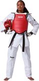 KWON Taekwondo Borstbeschermer Competition WT goedgekeurd Rood, Blauw XS