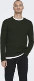 ONLY & SONS ONSPANTER REG 12 STRUC CREW KNIT NOOS Men's Sweater - Size S - Rosin