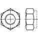 TOOLCRAFT TO-6864693 Zeskantmoeren M3 DIN 985 RVS V4A A4 100 pièce(s)