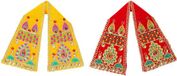 Chunri Puja Doek - Set van 2 - Rood en geel - Polyester