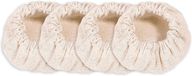 Sourdough Starter Pot Stoffen Hoezen - Set van 4, Katoenen Elastisch, Ongebleekt en Herbruikbaar