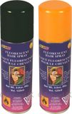 goodmark Haarverf/haarspray - 2x - oranje/zwart - spuitbus - 125 ml - Carnaval/Halloween
