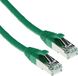 ACT Groene 7 meter LSZH SFTP CAT6A patchkabel snagless met RJ45 connectoren FB7707
