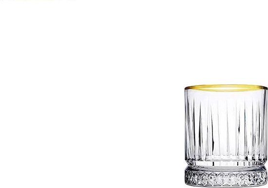 Whiskyglas 210ml - Gold Touch - 12 stuks - Glas - Helder