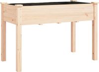 vidaXL Jardinière - 118x59x76 cm - Bois d'épicéa massif