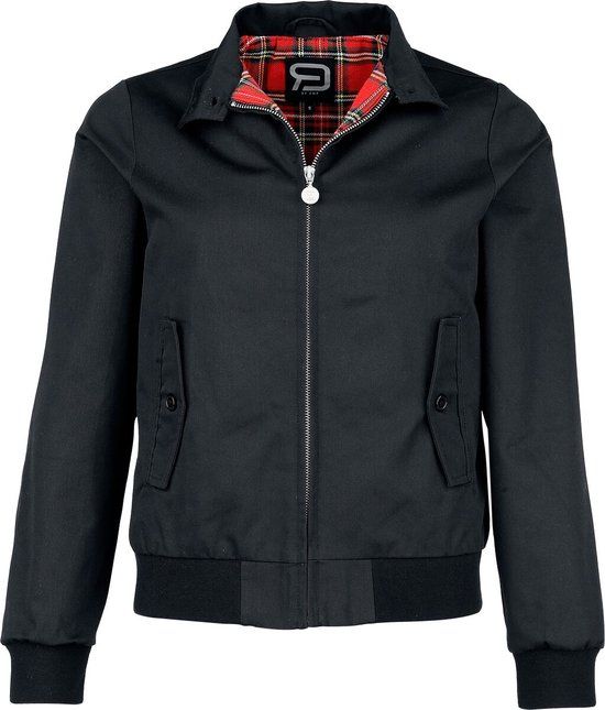 R.E.D. by EMP R.E.D. Rock-Engineered Design Zwart overgangsjasje met staande kraag - Dames - L