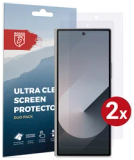 Rosso Screen Protector Geschikt voor Samsung Galaxy Z Fold 8 Ultra / Z Fold 7 | Ultra Clear Duo Pack | TPU Folie | Case Friendly Beschermfolie | 2 Stuks