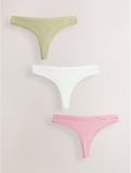 Next - Dames - Ultimate Comfort set van 3 modale strings - Groen