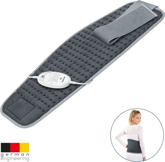 Beurer HK 49 Elektrisch Warmtekussen - Buik & Rug - Fleece - Grijs