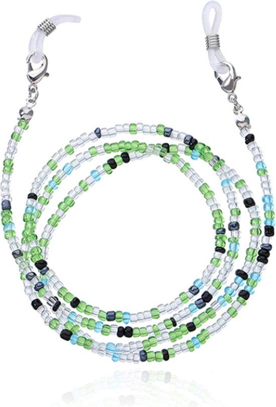 Deja Jewels Groen Koord voor Zonnebril of Leesbril met Kraaltjes