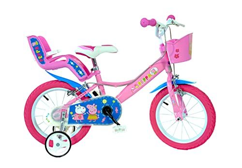 Dino Bikes 144R-PIG Peppa Pig Finding Dory Fiets - Roze - Kinderfiets - 2022