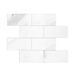HOME DECO FACTORY Crédence adhésive rigide rectangulaire blanche M12