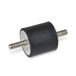 Ganter Normelemente 451-40-30-M8-SS-55 rubberen buffer GN 451