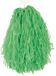 Merkloos / Sans marque Cheerball - 2x - met ringgreep - groen - 28 cm - pompom - Cheerleader verkleed accessoires