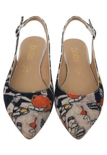 DOGO Vegan Leather Women's Flats - Patterned, Multicolor, EU 40