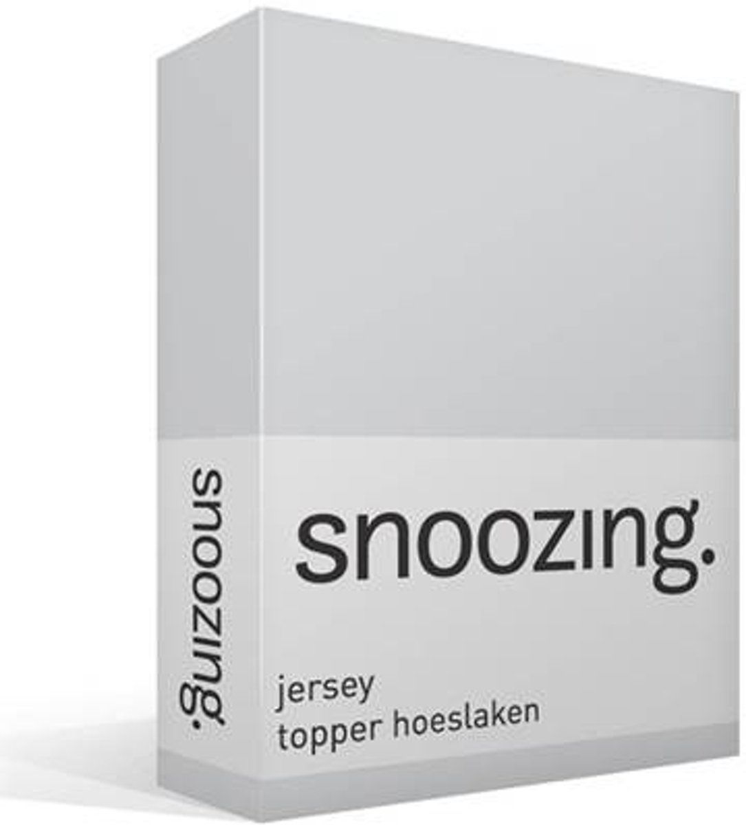 Snoozing Jersey - Topper Hoeslaken - 140x200 cm - Grijs