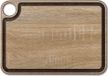 Merkloos Snijplank met kanaal en houder, hout, bruin, 33 x 23 cm