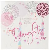 witte WHITE COTTON CARDS Verjaardagskaart "Happy Beautiful Daughter-in-Law", handgemaakt, G110dil
