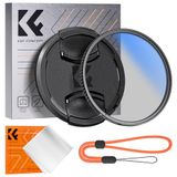 K&F Concept Nano-K Circulair Polariserend Filter met Lenskap CPL Filter Optisch Glas met 18-laagse Nano Coating voor 49mm Lenzen met Eén Schoonmaakdoekje