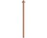 Hotbath Archie Plafondbuis - 50cm - koper geborsteld PVD