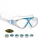 Salvimar Lunettes de natation avec Antifog et Protection UV, Large Vision, Bleu