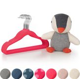 Laleni Fluwelen Kledinghangers Kinderen - Kleerhangers Peuter - Roze - Set van 50