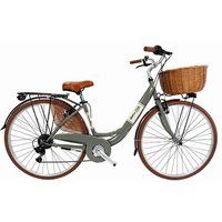 Canellini Stadsfiets Dolce Vita VENERE 28" met mand - Grijs