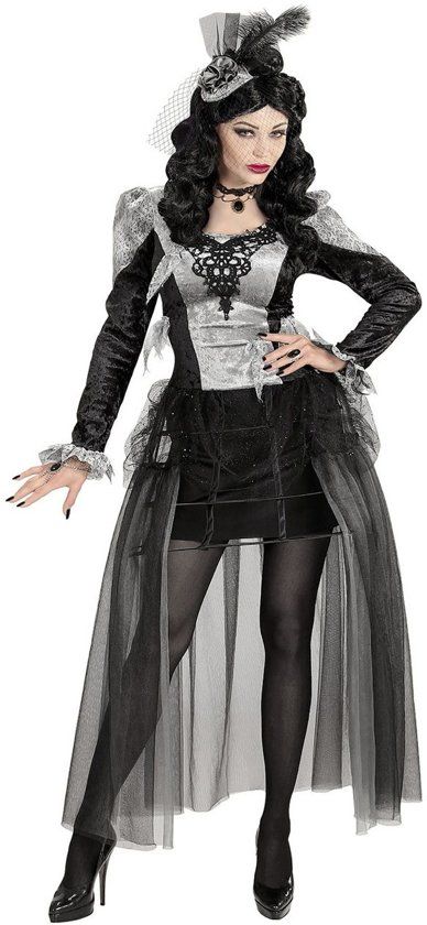 Widmann Vampier & Dracula Kostuum Donkere Gravin Gertrude Vrouw Medium Carnaval kostuum Verkleedkleding