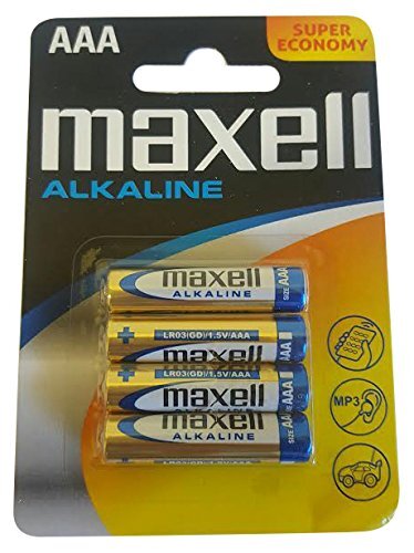 Maxell 723671.60.CN alkaline batterij, Micro AAA, 4 stuks blister