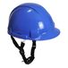 Portwest PW97 Monterosa Veiligheidshelm Lichtgewicht Geventileerd Kinband | Koningsblauw, One Size, CE-gecertificeerd, EN 397, Zachte Foam Zweetband, Hoofdbescherming