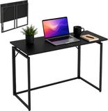 Merkloos Bureau - zwart - 100x74x50 cm - Hout/Metaal