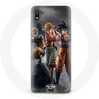Maniacase Etui voor Samsung Galaxy A10 Sangoku naruto Luffy één stuk Dragon Ball z 3D Anime manga