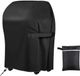 Housse de grill imperméable - Tissu Oxford - Noir, Argent - 76 x 66 x 110 cm