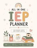 IEP Planner Undated Organizer for Special Education Teachers to Manage Student Records Caseload Meetings Progress Monitoring Parent Communication Log