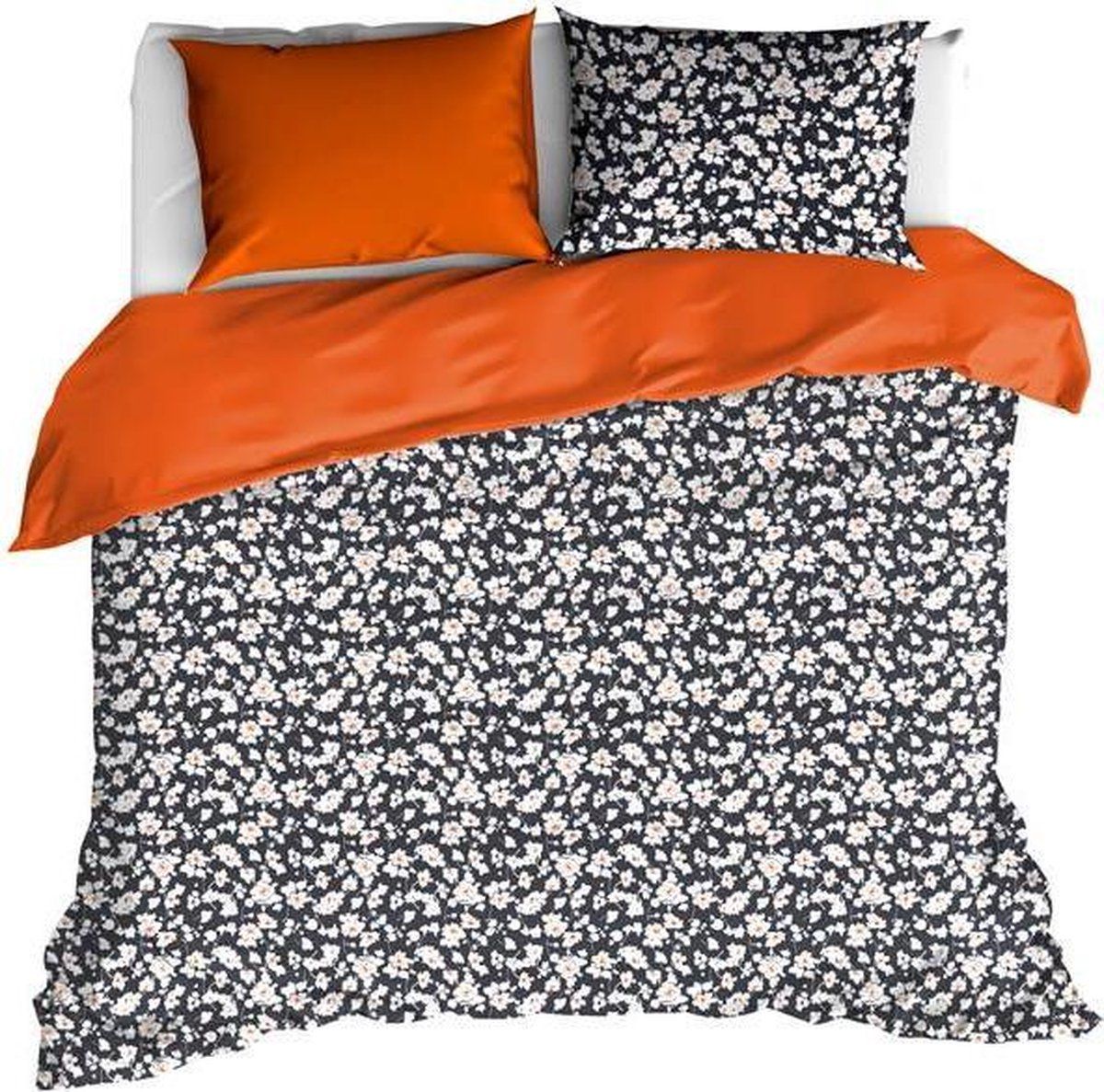 De Witte Lietaer Ginger Dekbedovertrek - Tweepersoons 200x200/220 cm - Orange Tiger