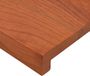 vidaXL - Raamprofielen - 2 stuks - Bruin - 140 x 25 x 2 cm - Massief Eikenhout
