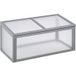 Pangivo Serre De Jardin Châssis De Culture En Bois Et Polycarbonate Gris 90 x 46 x 40 cm