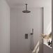 Brauer Gunmetal Carving Thermostatische Regendoucheset Inbouw