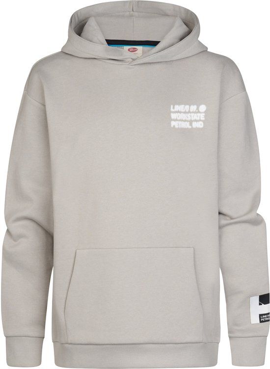 Petrol Industries Jongens Hoodie met print forgepark - Ice Grey - Maat 176